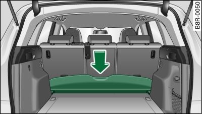 Coffre à bagages : possibilité de rangement* du couvre-coffre